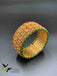 Polki Stones with Emerald & Ruby beads big Kada Bangles