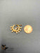 Cz stones and pearls bird design pressing nose ring