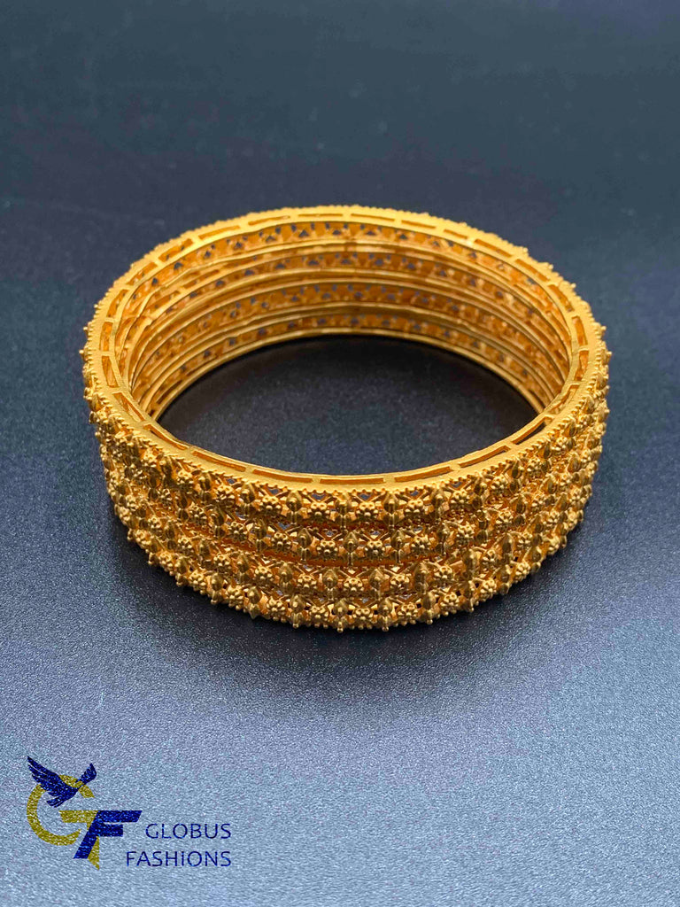Traditional and antique look set of four bangles