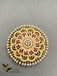 Beautiful CZ stones and rubies round shape big size hair clip
