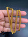 Simple design plain gold anklets