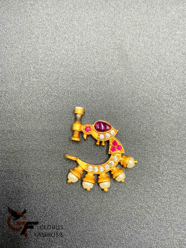 Bird Design pressing nose rings