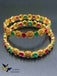 Multicolor stones with Lakshmi print bangles