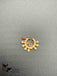 Cz stones and pearls bird design pressing nose ring