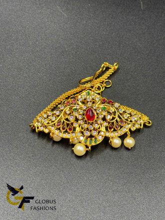 Multicolor stones with pearls Bajubund/ Armlet