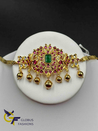 Multicolor stones gold bajubund/ armlet