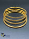 Light brown color stones set of four Bangles