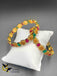 Multicolor stones with Lakshmi print bangles