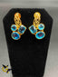 Beautiful multicolor stones earrings