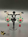 Multicolor stones and cz stones German silver earrings