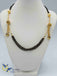 Black beads chain with stones balls and pearls