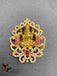Traditional look Lakshmi print with cz stones and ruby stones hair clip