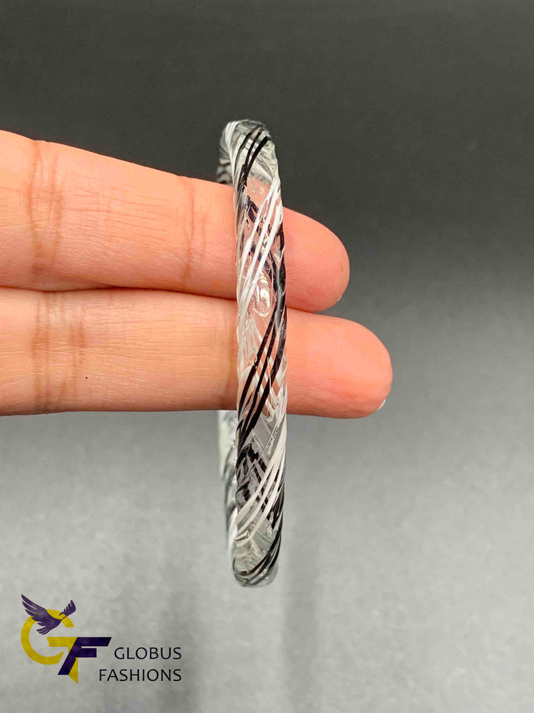 Black & White glass bangle