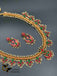 Multicolor stones with pearls gutta pusalu long necklace set