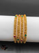 Antique look bangles with multicolor stones