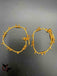 Plain gold with simple design anklets