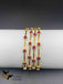 Ruby stones set of four bangles