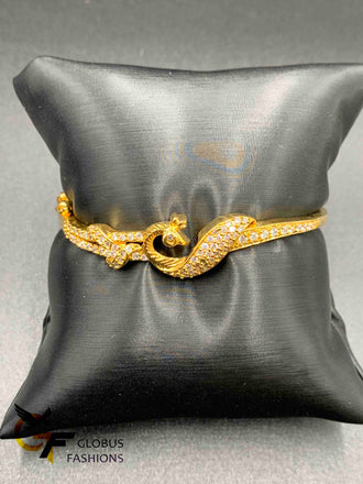 CZ stones peacock design simple bracelet