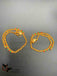 Enamel Paint with gold simple design anklets