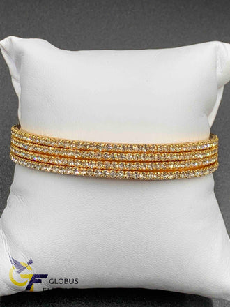 Full CZ stones set of four bangles