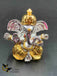 Duel tone silver & gold ganesh idol