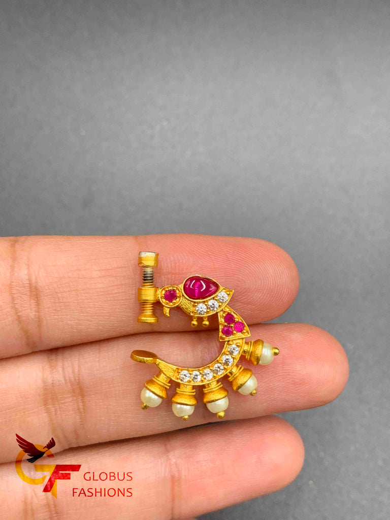 Bird Design pressing nose rings