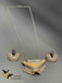 Traditional look oxidized German silver pendant with plain chain set