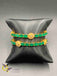 Beautiful emerald stones with cz stones Bangles