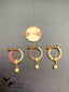 Multicolor Stones with Pearls nose rings