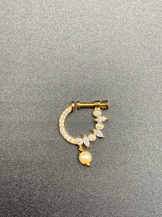 Stones with Pearls pressing nose rings