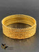 Plain gold zigzag design set of 24 bangles