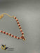 Maroon color stones with cz stones necklace set