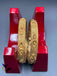 Simple design traditional antique look set of two bangles