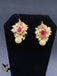 Cute pearls with stones earrings