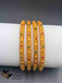 Antique look bangles with multicolor stones set of four bangles