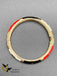 Hand painted enamel front open single bangle