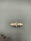 White stones and pearls hair clip
