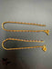 Multicolor Stones gold anklets