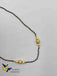Single line black diamond beads chain with cz stones balls and pearls
