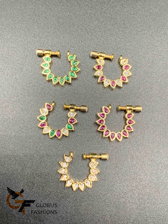 Different color stones nose rings