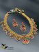 Multicolor stones with pearls gutta pusalu long necklace set