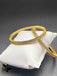 Thick two-line cz stones set of two bangles