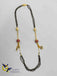 Black beads chain with stones balls and pearls
