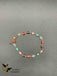 Multicolor evil eye single anklet/bracelet
