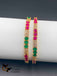 Multicolor stones set of two bangles