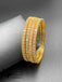 Square shape cz stones set of four bangles