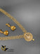 Cz stones peacock design long necklace with matching jumka earrings