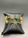 Diamond design Ruby & Emerald Stones with cz Stones set of two bangles