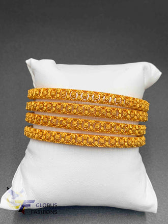 Traditional and antique look set of four bangles