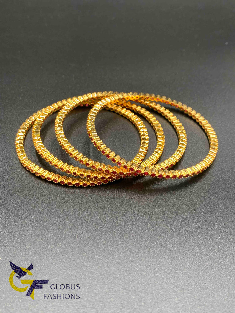 Cute ruby stones bangles